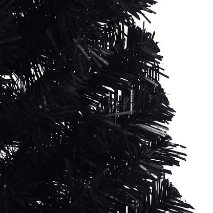 Albero di Natale Artificiale a Metà con Base Nero 120 cm PVC | homemem39