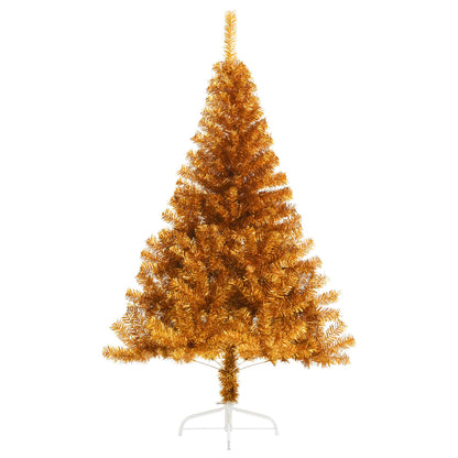 Albero di Natale Artificiale a Metà con Supporto Oro 120 cm PET | homemem39
