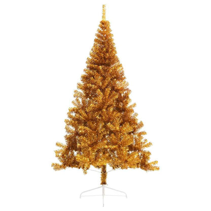 Albero di Natale Artificiale a Metà con Supporto Oro 210 cm PET | homemem39