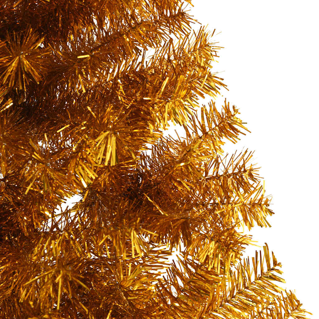 Albero di Natale Artificiale a Metà con Supporto Oro 210 cm PET | homemem39