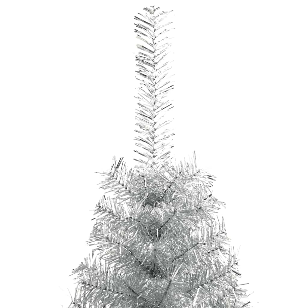 Albero di Natale a Metà con Supporto Argento 240 cm PET | homemem39