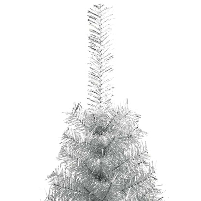 Albero di Natale a Metà con Supporto Argento 240 cm PET | homemem39