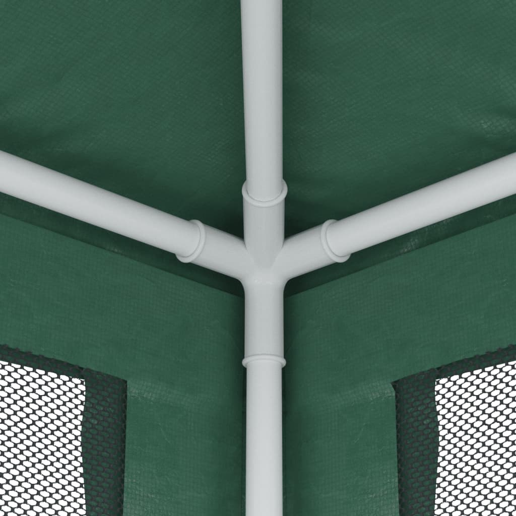 Tenda per Feste con 4 Pareti Laterali in Rete Verde 2x2 m HDPE | homemem39