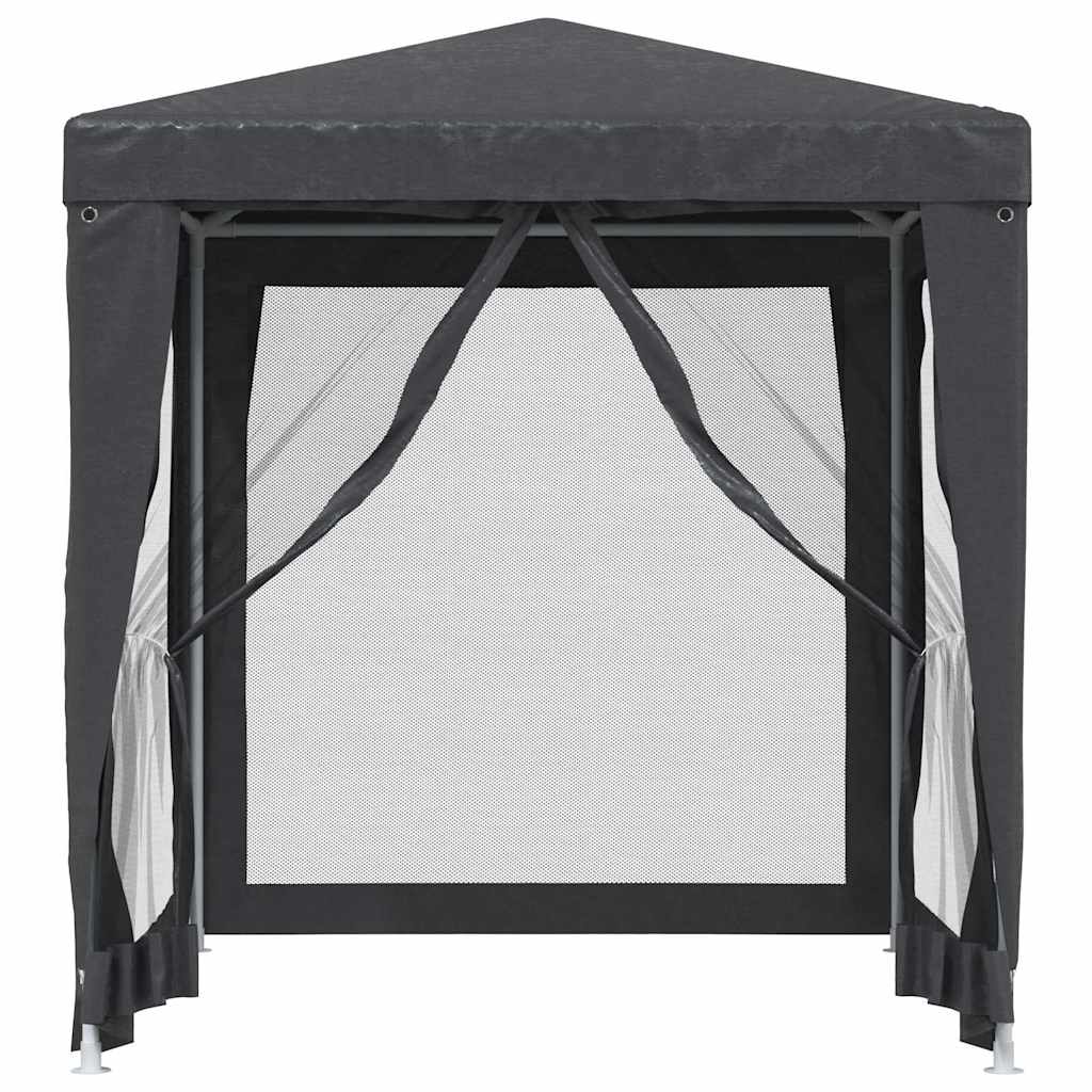 Tenda per Feste con 4 Pareti in Rete Antracite 2x2 m in HDPE