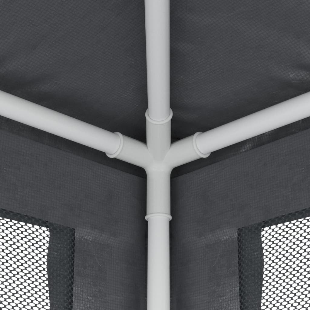 Tenda per Feste con 4 Pareti in Rete Antracite 2x2 m in HDPE | homemem39