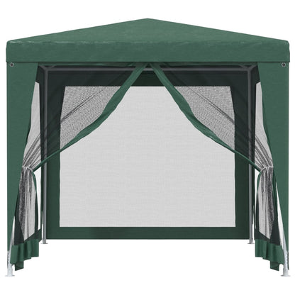 Tenda per Feste 4 Pareti Laterali in Rete Verde 2,5x2,5m HDPE | homemem39