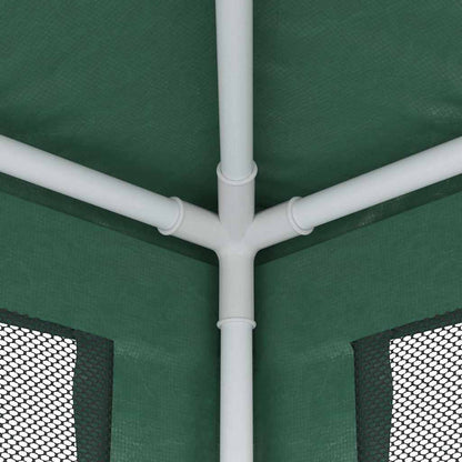 Tenda per Feste 4 Pareti Laterali in Rete Verde 2,5x2,5m HDPE