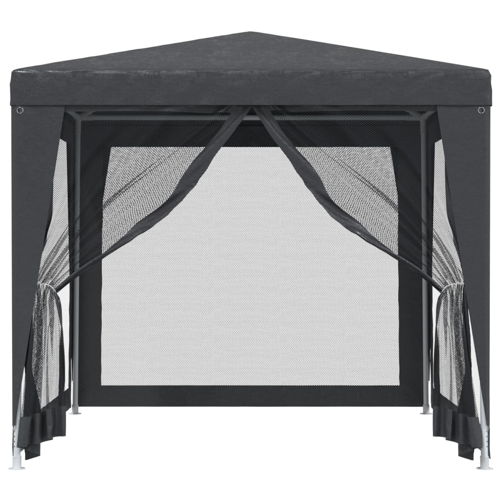 Tenda per Feste con 4 Pareti in Rete Antracite 2,5x2,5 m HDPE | homemem39