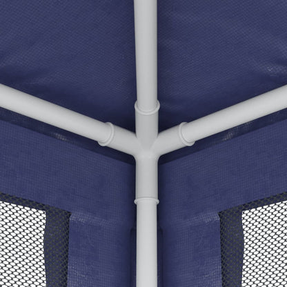Tenda per Feste con 4 Pareti Laterali in Rete Blu 3x3 m HDPE | homemem39