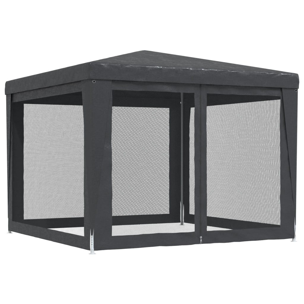 Tenda per Feste con 4 Pareti in Rete Antracite 3x3 m in HDPE | homemem39