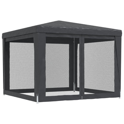 Tenda per Feste con 4 Pareti in Rete Antracite 3x3 m in HDPE | homemem39