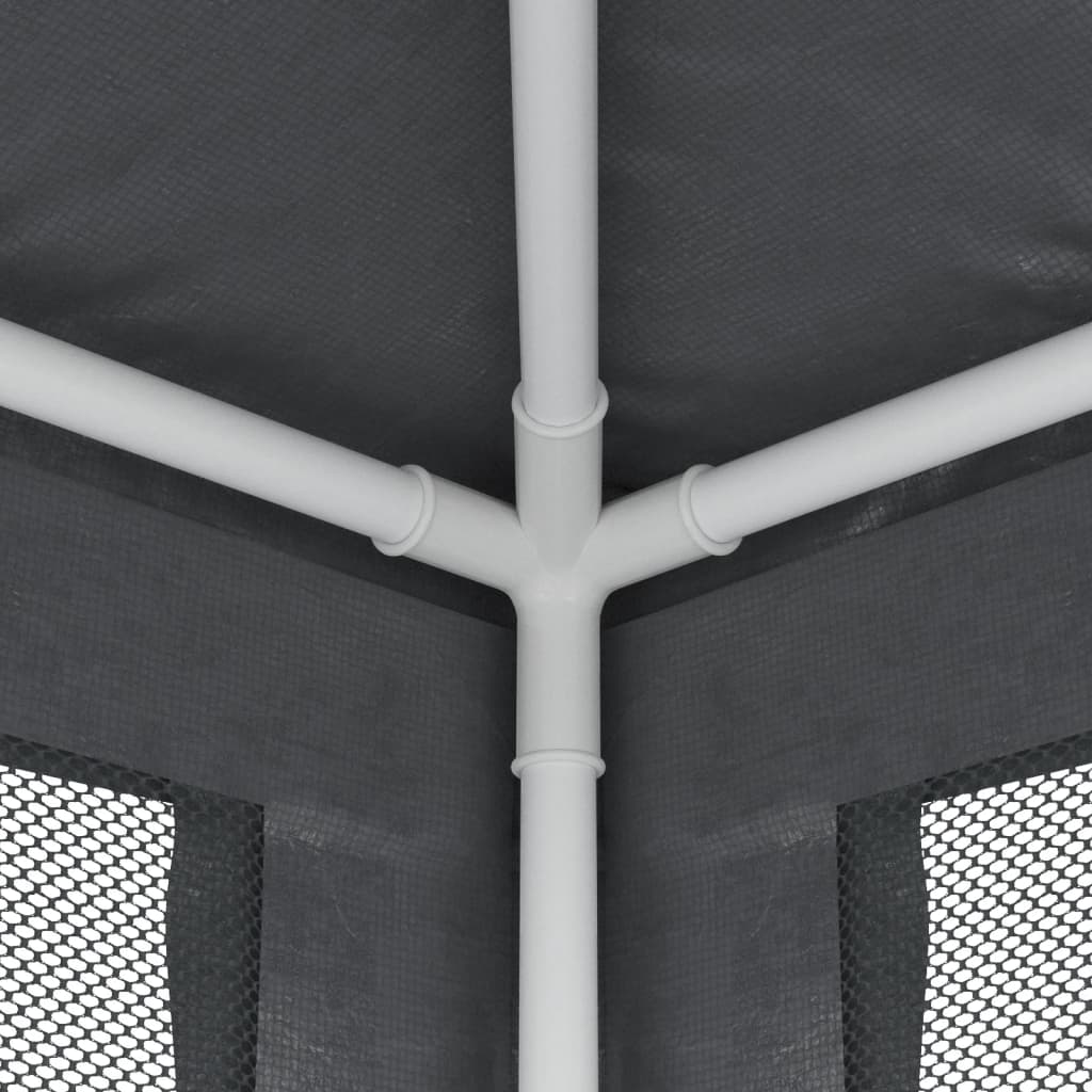 Tenda per Feste con 4 Pareti in Rete Antracite 3x3 m in HDPE | homemem39