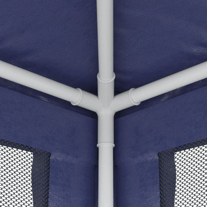 Tenda per Feste con 4 Pareti Laterali in Rete Blu 3x4 m HDPE | homemem39