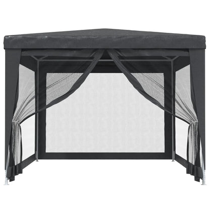 Tenda per Feste con 4 Pareti in Rete Antracite 3x4 m in HDPE | homemem39
