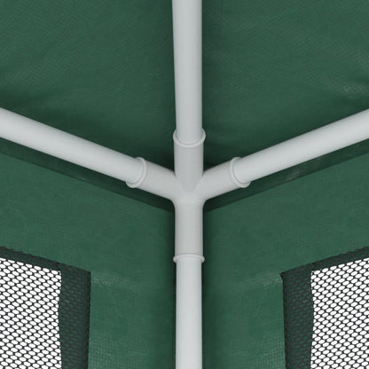 Tenda per Feste con 6 Pareti Laterali in Rete Verde 3x6 m HDPE | homemem39