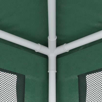 Tenda per Feste con 10 Pareti Laterali in Rete Verde 3x12m HDPE | homemem39