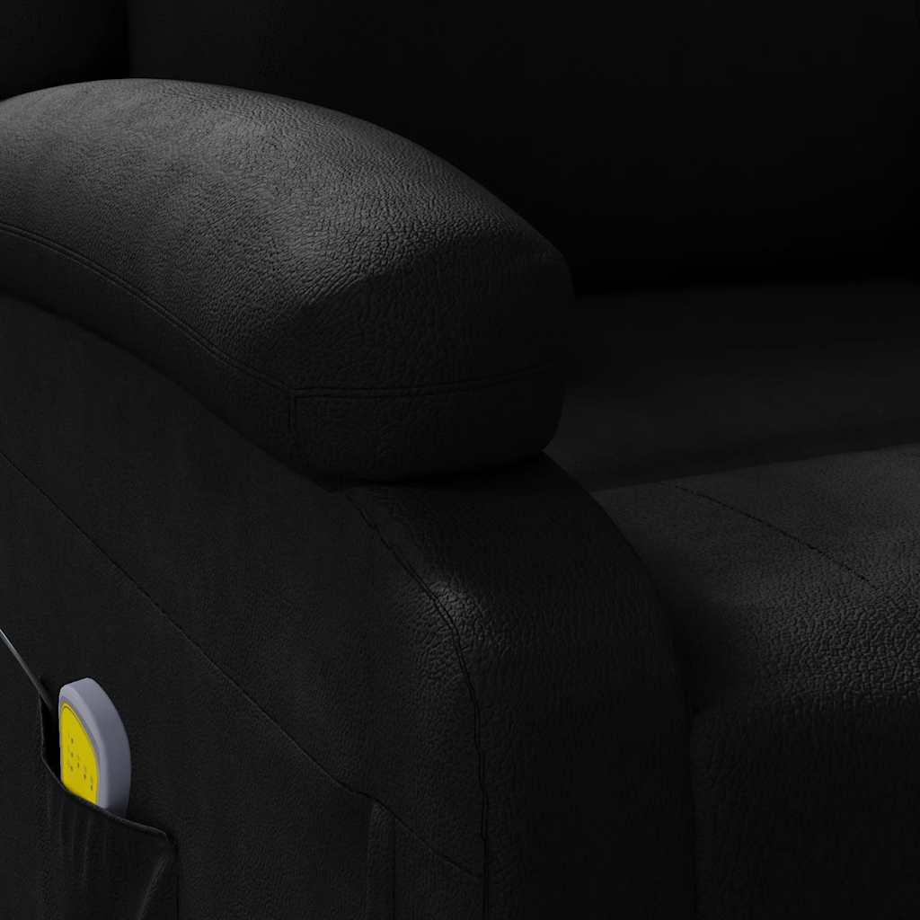Poltrona Massaggiante Nera in Similpelle - homemem39