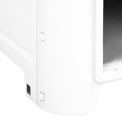 Casetta per Cani Grigia 59x75x66 cm in Polipropilene - homemem39