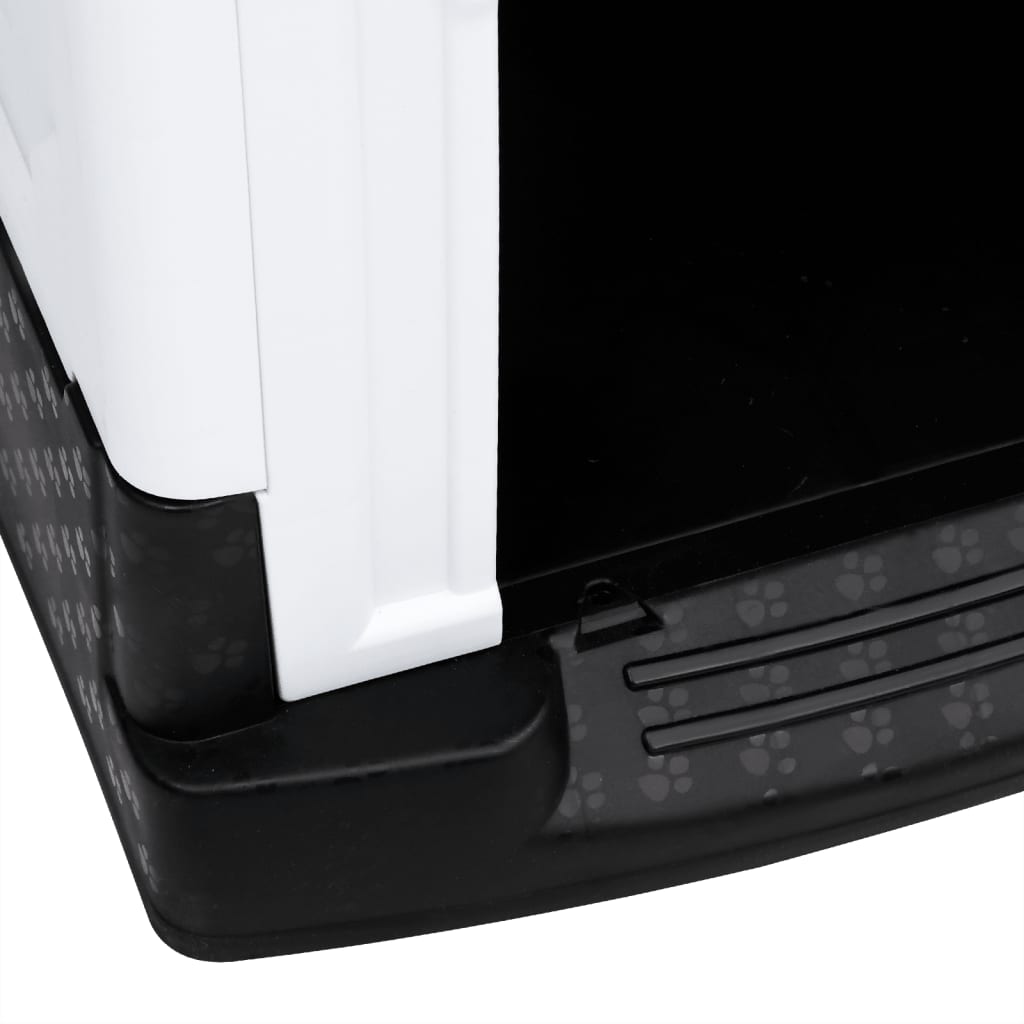 Casetta per Cani Grigia 57x68x66 cm in Polipropilene - homemem39