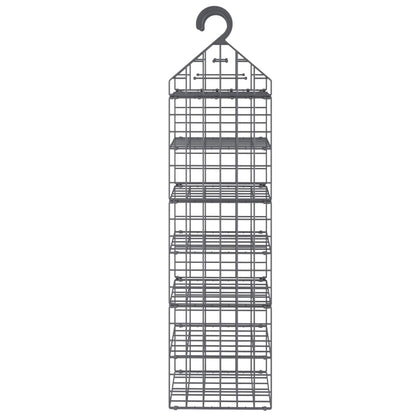 Organizer per Armadio da Appendere con 7 Ripiani 2 pz | homemem39