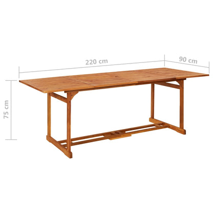 Set da Pranzo per Giardino 9 pz con Cuscini Grigio | homemem39