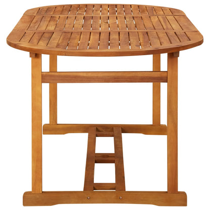 Set da Pranzo per Giardino 9 pz con Cuscini Grigio | homemem39