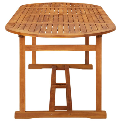 Set da Pranzo per Giardino 11 pz con Cuscini Grigio | homemem39