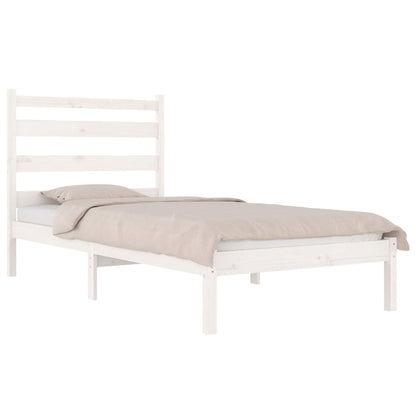 Giroletto Bianco in Legno Massello di Pino 100x200 cm | homemem39