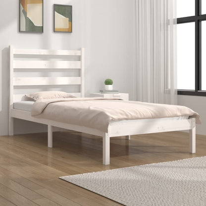 Giroletto Bianco in Legno Massello di Pino 100x200 cm | homemem39