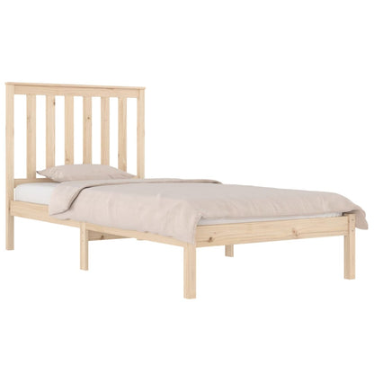 Giroletto in Legno Massello Grigio 75x190 cm Small Single | homemem39