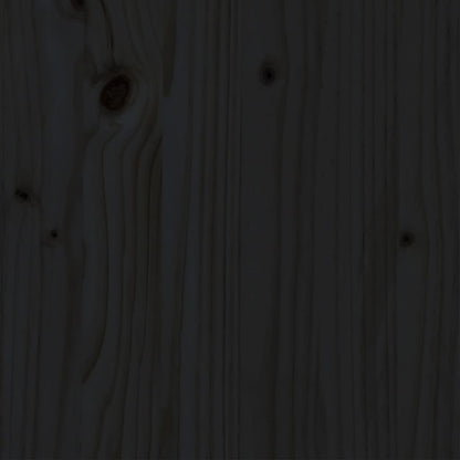 Giroletto Nero in Legno Massello di Pino 140x190 cm | homemem39