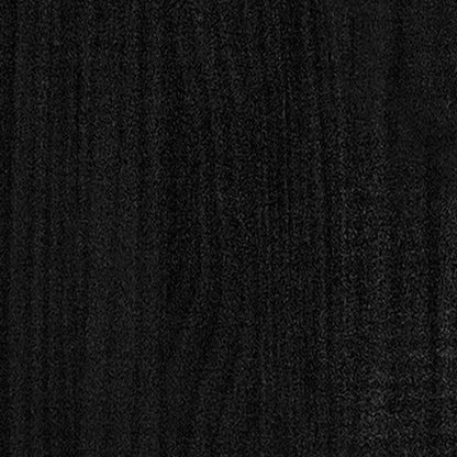 Giroletto Nero in Legno Massello di Pino 200x200 cm | homemem39