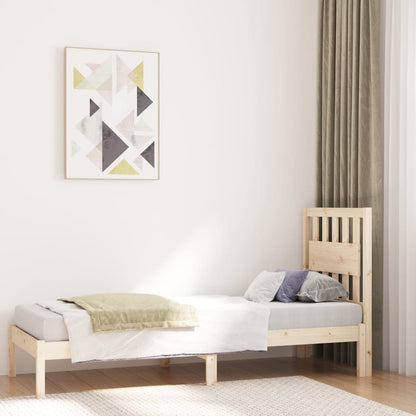 Giroletto in Legno Massello Grigio 75x190 cm Small Single
