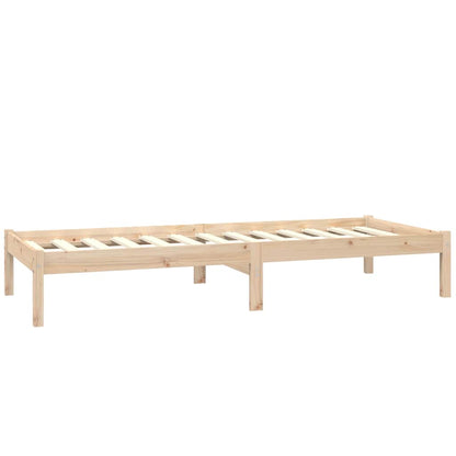 Giroletto in Legno Massello Grigio 75x190 cm Small Single