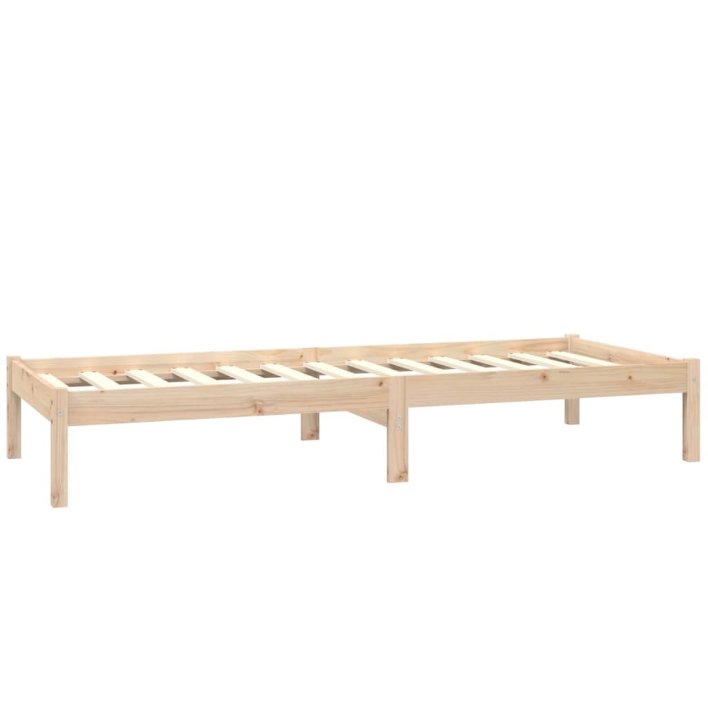 Giroletto in Legno Massello Grigio 75x190 cm Small Single