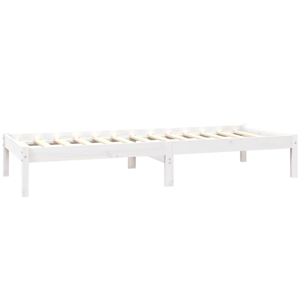 Giroletto in Legno Massello Bianco 75x190 cm Small Single