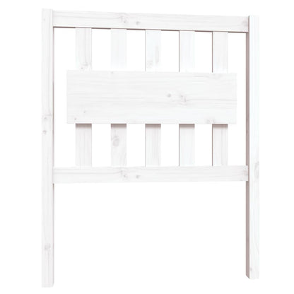 Giroletto in Legno Massello Bianco 75x190 cm Small Single | homemem39