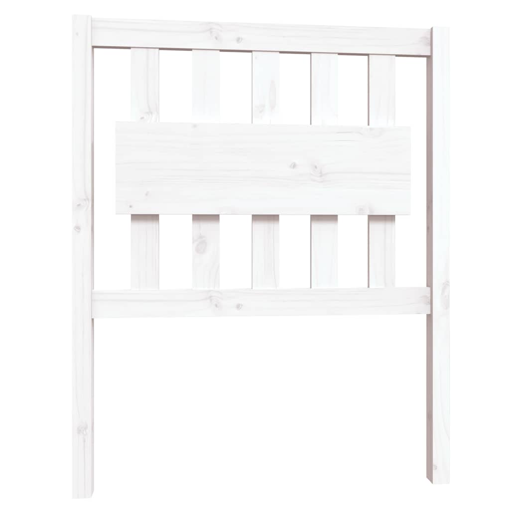 Giroletto in Legno Massello Bianco 75x190 cm Small Single
