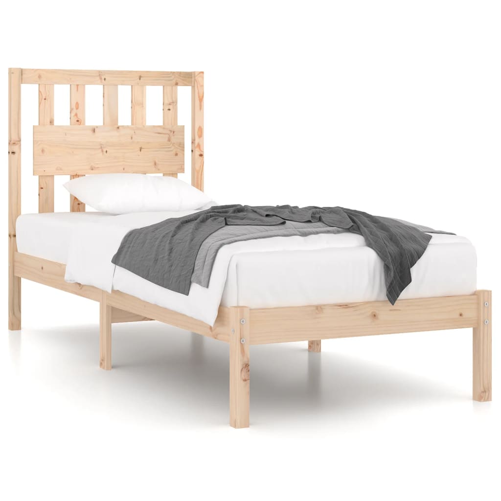 Giroletto in Legno Massello di Pino 90x190 cm Single | homemem39