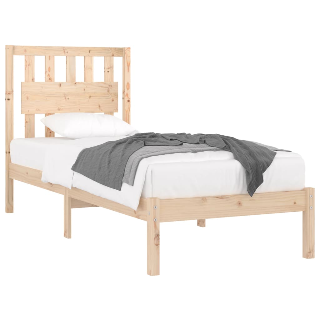 Giroletto in Legno Massello di Pino 90x190 cm Single | homemem39