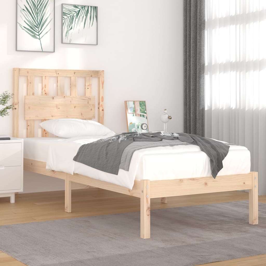 Giroletto in Legno Massello di Pino 90x190 cm Single | homemem39