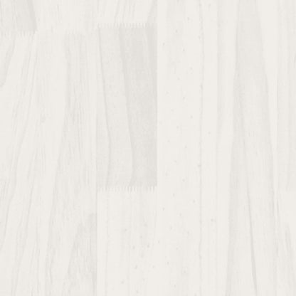 Giroletto Bianco in Legno Massello di Pino 90x190 cm Single | homemem39