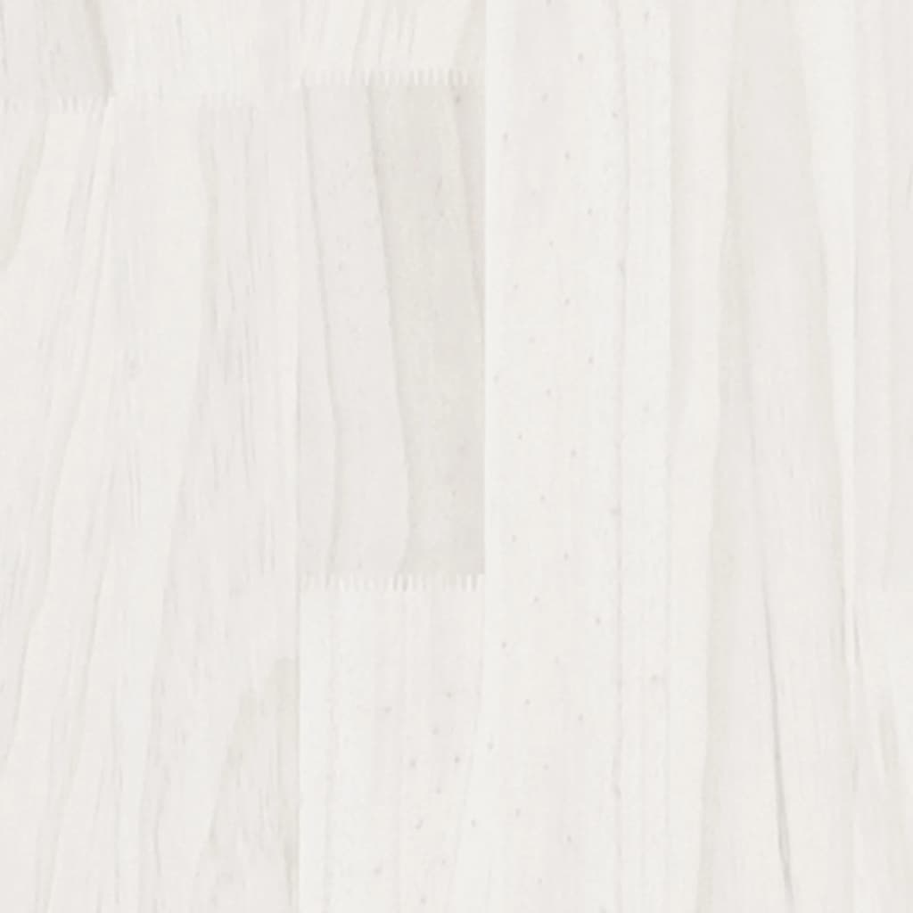 Giroletto Bianco in Legno Massello di Pino 140x190 cm | homemem39