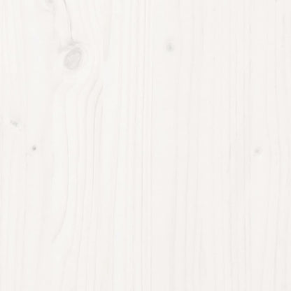 Giroletto Bianco in Legno Massello di Pino 90x200 cm | homemem39