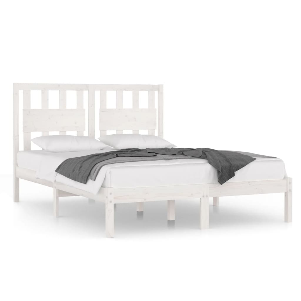 Giroletto Bianco in Legno Massello di Pino 120x200 cm | homemem39