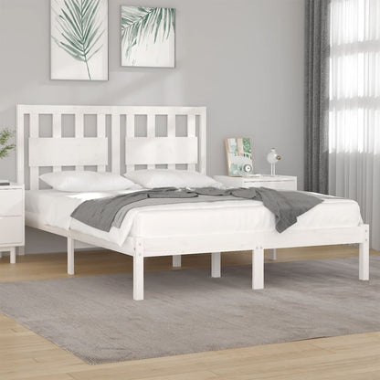 Giroletto Bianco in Legno Massello di Pino 120x200 cm | homemem39
