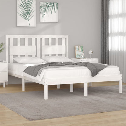 Giroletto Bianco in Legno Massello di Pino 200x200 cm | homemem39