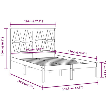 Giroletto in Legno Massello di Pino 140x190 cm | homemem39