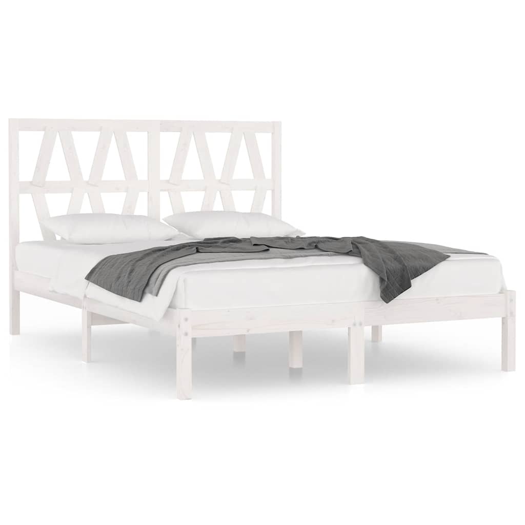 Giroletto Bianco in Legno Massello di Pino 120x200 cm | homemem39