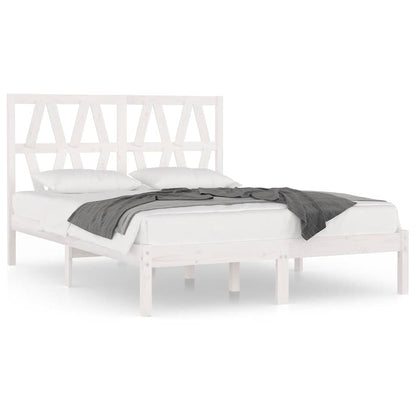 Giroletto Bianco in Legno Massello di Pino 120x200 cm | homemem39